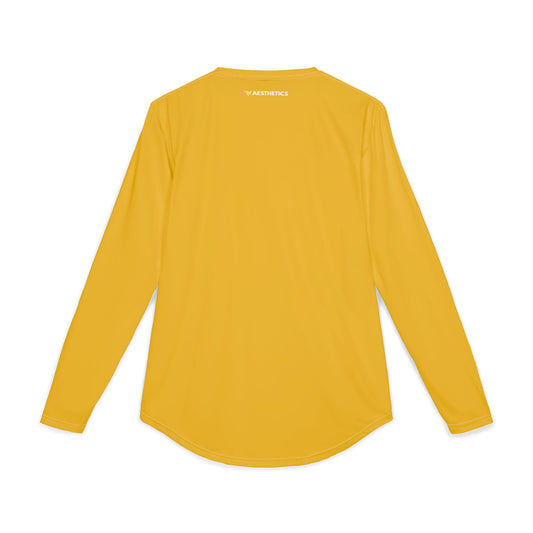 TMK Yellow Polyester Long Sleeve Top