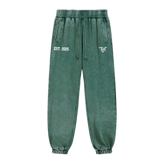 TMK Aesthetics Snow Wash Jogged Sweatpants