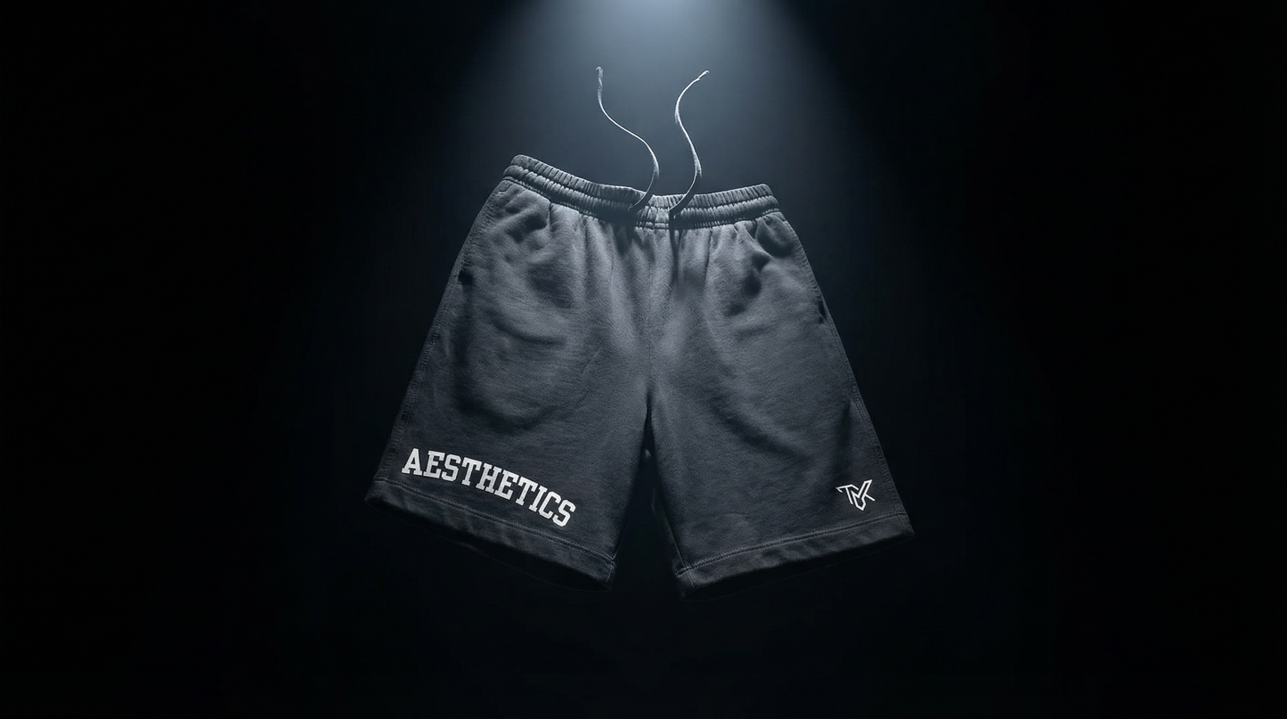 TMK Aesthetics Vintage Wash Cotton Shorts