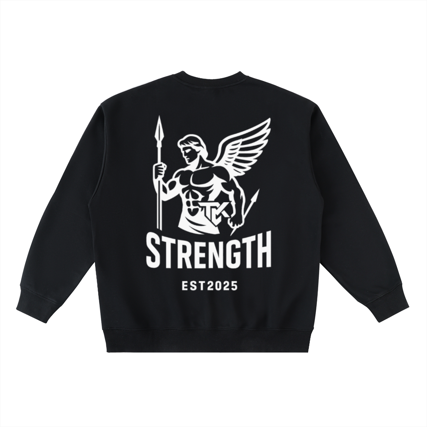 TMK Aesthetics Oversized Crewneck Taped Sweatshirt