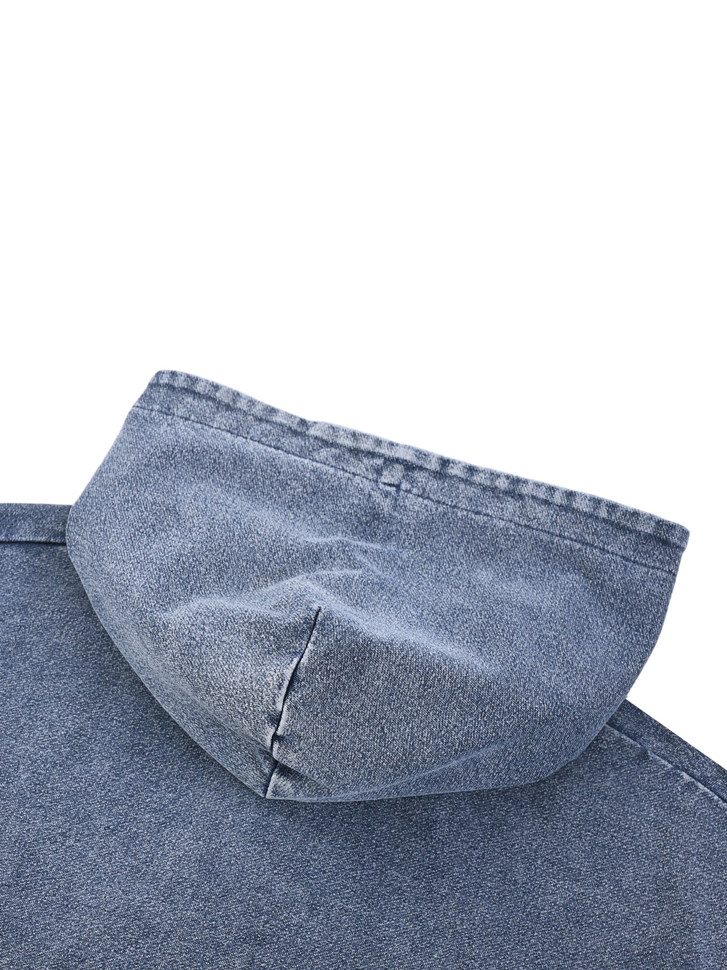 TMK Aesthetics Snow Wash Oversized Zip-Up Hoodie