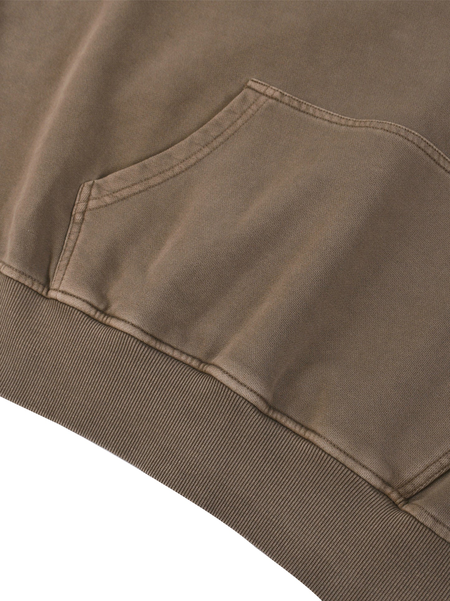 TMK Aesthetics Snow Washed Tape Raw Edge Hoodie